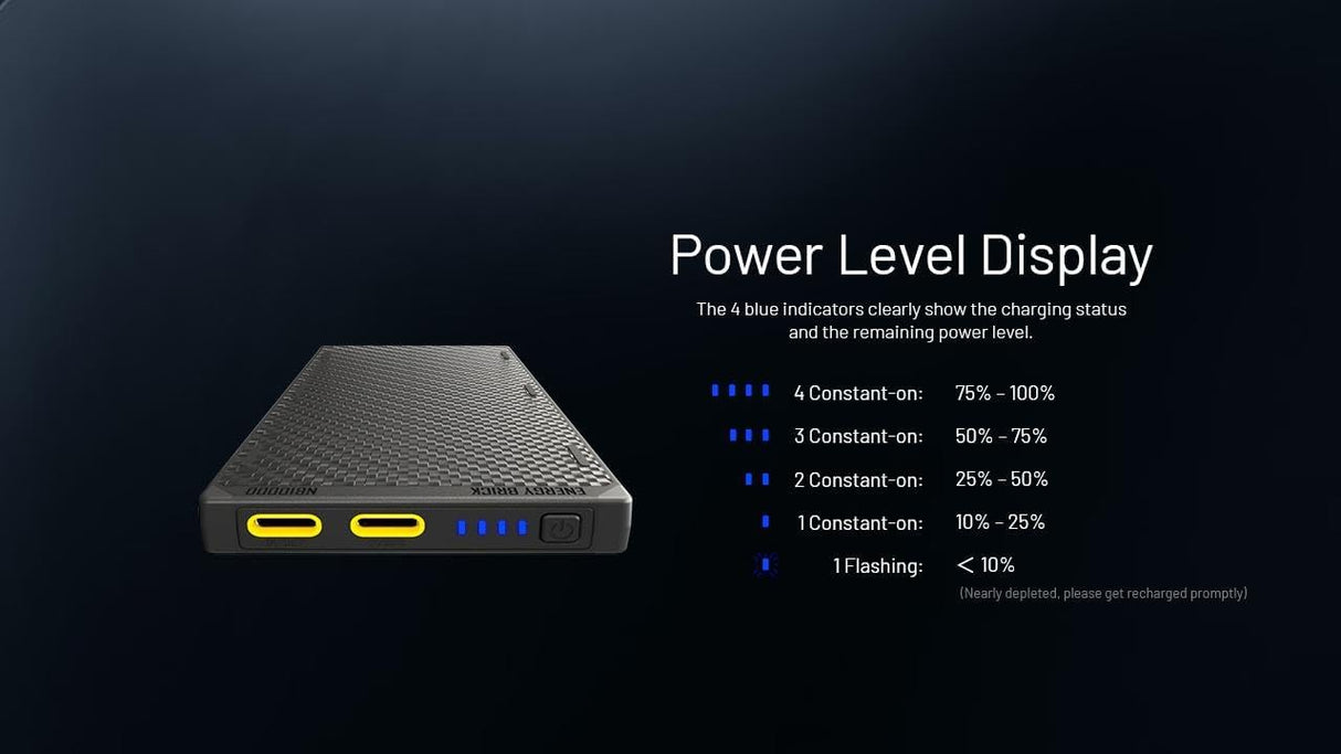 Nitecore NB10000 - GEN3 10,000mAh Ultra Lightweight Carbon Fiber Power Bank