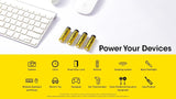 Nitecore NH2400 1.5V Lithium AA Battery 2400mAh USB-C Rechargeable (4 Pack)